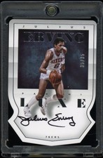 Julius Erving 2014-15 Panini Luxe Die Cut On Card Auto /35 HOF 76ers picture