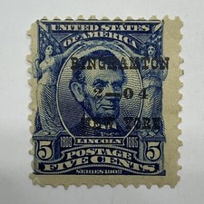 1903 US 5C MH STAMP #304 1902 WITH INTERESTING BINGHAMTON NY PRECANCEL 2-1904 picture
