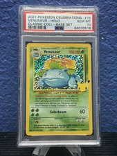 2021 POKEMON CELEBRATIONS VENUSAUR HOLO 15/102 BASE CLASSIC COLLECTION PSA 10 picture