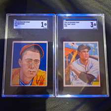 LOT OF 2 1934-36 NATIONAL CHICLE DIAMOND STARS GRADED- MUNGO #19/LESLIE #66 picture