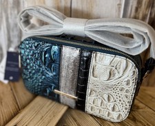 Brahmin Danica Blue Patina Flashback crossbody NWT Beauty Mix Of Colors $265 picture