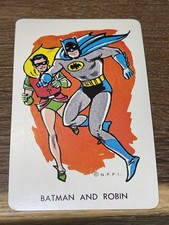 1966 N.P.P.I. WHITMAN BATMAN & ROBIN CARD GAME BATMAN ROOKIE YEAR RARE CARD picture