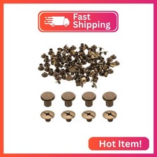 uxcell 50set M5 x 8mm Chicago Screw Metal Phillips Head Binding Screws Post Nail picture
