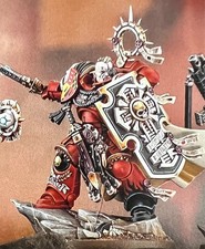 Warhammer 40,000 Armageddon Space Marine Captain with Relic Shield picture