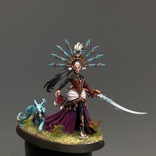 Painted Aeldari Yvraine Warhammer 40k Tabletop Collectible Miniature Commission picture