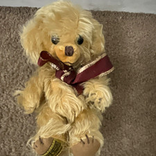 Merrythought Cheeky Golden Bear Mohair Limited Teddy T8C 8in Handmade England picture