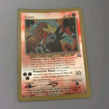2001 Pokemon Entei Black Star Promo 34 Reverse Holo Movie Promo - NEAR MINT NM picture