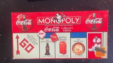 Vintage 1999 Coca Cola Monopoly Collectors Edition Board Game 100% Complete US picture