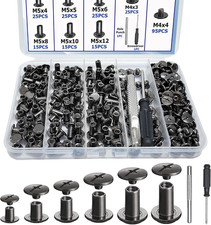 120PCS Chicago Screws for Leather, Carbon Steel for Leather Repair picture