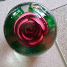 Joe St.Clair Rose Vintage Paperweight  picture