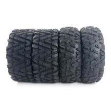 US Stock/Four 6.61 lbs ATV Go Kart Tires 145/70-6 4PR B 4 Ply Rated Black picture