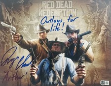Roger Clark signed 11x14 photo Red Dead Redemption Arthur Morgan autograph BAS 0 picture