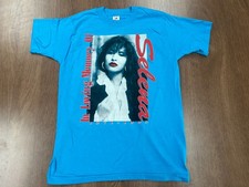 VINTAGE SELENA T SHIRT M SINGLE STITCH 90S MEMORIAL TEE TEAL BLUE DEADSTOCK NOS picture