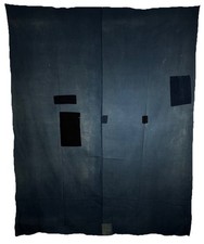 Antique Japanese Boro Indigo Futonji Meiji 84” x 67” Lg 2 Panel picture