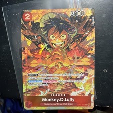 MONKEY D LUFFY - One Piece OP01-024 - Alt Art Super Rare - Romance Dawn picture