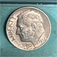 1966 Roosevelt Dime No Mint Mark  w/Error picture