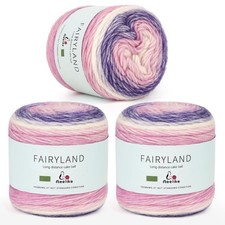 Aeelike Cake Yarn For Crocheting, Soft Ombre Crochet Yarn, Purple LIKEGZY0354 picture
