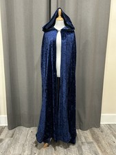 Royal Blue Medieval Nobles lined Cloak Renaissance Faire Costume Cosplay picture