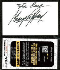 George Peppard Signed Autographed 3x5 Card JSA Cert A-Team 2 picture
