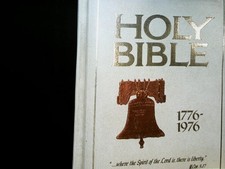 Holy Bible American Bicentennial Edition 1776-1976 KJV Red Letter Falwell 1975 picture