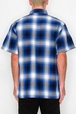 Victorious Men's Old School Plaid Flannel Short Sleeve Shirts VS-SS30 picture