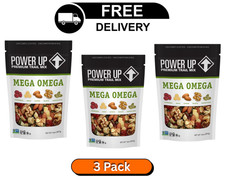 Power Up Mega Omega Trail Mix from Gourmet Nut, Resealable Bag, 14 oz, (3 Pack) picture