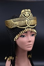 Rare Authentic Ancient Egyptian Antiquities Copper Crown of Hathor Egyptian BC picture