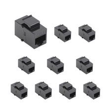 10/25 Pack CAT6 RJ45 Keystone Coupler, Cat6 Keystone Jack Female to Female picture