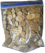 Unsearched Bag of 500 Wheat Pennies 1909 - 1958 Copper - Wheat - Vintage picture