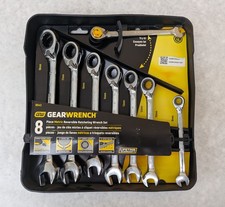 GearWrench 8pc Metric Reversible Ratcheting 72T 12-Pt Combo Wrench Set (9543) picture