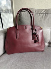 Coach 1941 Cooper Carryall 22821 Bordeaux Glove-tanned Leather Tote Satchel Bag picture
