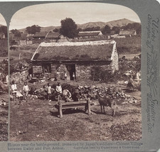 Chinese Village Between Dalny & Port Arthur, Japan’s Soldiers Stereoview picture