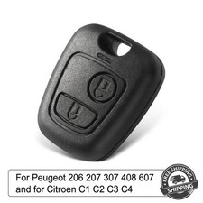 Remote Key Case Fob Shell Fits Peugeot 107 206 207 307 Citroen C1 C2 C3 C4 2 Btn picture