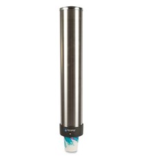 San Jamar C3400P Stainless Steel Pull-Type Cup Dispenser 12-24 oz Commercial - picture