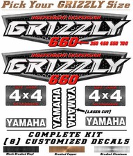 Yamaha Grizzly OEM ATV Tank Decal Graphic Sticker Kit 350 450 550 660 700 4x4 picture