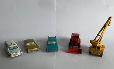Matchbox Lesney - 5x Diecast Car Crane Digger Bundle For Restoration 1960's picture