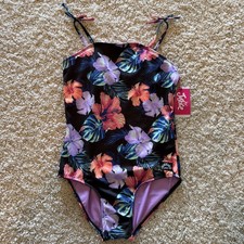Girls Justice One Piece Swimsuit Size XL 16/18 NWT picture