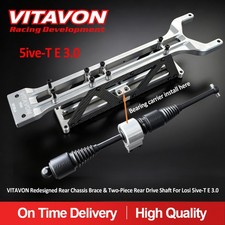 VITAVON  Redesigned Rear Chassis Brace+Rear Center Drive Shaft For Losi 5T E 3.0 picture