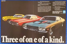 1972 Plymouth Road Runner 440, Duster 340 & Cuda Vintage Muscle Car 2pg Print Ad picture