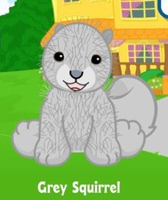 Webkinz Classic Grey Squirrel - hm203 - Retired - Virtual Adoption Code Only picture