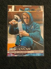 2025-26 Upper Deck Series 2 UD Canvas Macklin Celebrini #C-124 picture