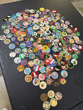 215 Vintage Pogs Milk Caps & Slammers Lot Garfield 1994 Cardboard Multicolor picture