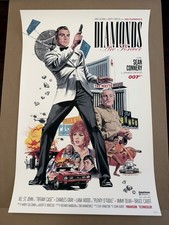 Paul Mann James Bond “Diamonds are Forever” 24x36 Art Print Poster picture