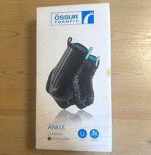Össur FormFit Ankle Brace Stabilization Breathable Figure 8 Strap XL Black/Blue picture