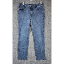 DL1961 Jeans Womens 34 Coco Mid-Rise Curvy Straight Vance Blue Stretch EUC picture