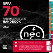 NFPA 70, National Electrical Code Handbook : 2023 Edition (Pre-tabbed) picture