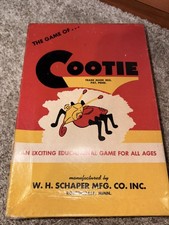 1949 Vintage The Game of Cootie Original Box Complete Nice Condition picture