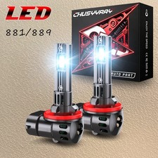 Pair 881 LED Fog Light Driving Bulbs 862 886 889 894 896 898 Xenon White 6000K picture