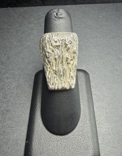 Knud V Andersen KVA Denmark 925S Sterling Silver Tree Bark Ring 17g Modernist picture