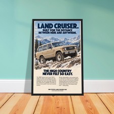 1985 Toyota Land Cruiser FJ60 Poster 12x18 Vintage 4x4 SUV Garage Wall Art picture
